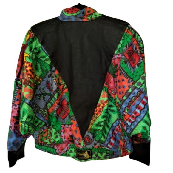 Vintage Jackets & Blazers - Vintage 80s multi-color animal print oversized jacket